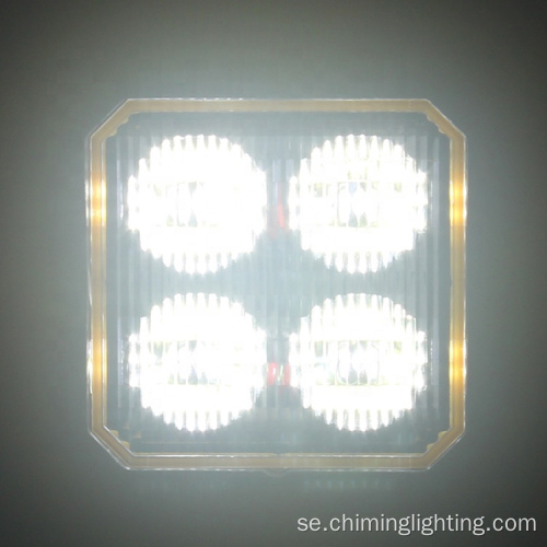 Fyrkantig LED-arbetslampa med strömbrytare